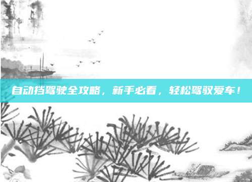 自动挡驾驶全攻略,新手必看,轻松驾驭爱车!