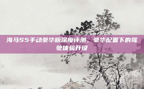 海马S5手动豪华版深度评测,豪华配置下的驾驶体验升级