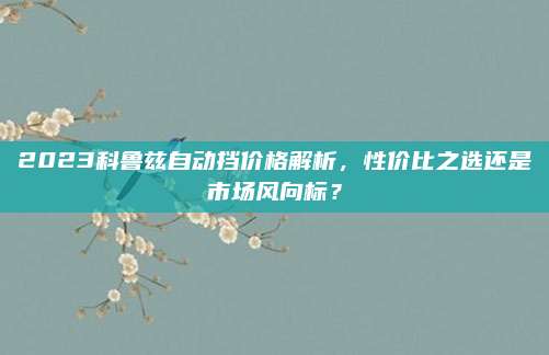 2023科鲁兹自动挡价格解析,性价比之选还是市场风向标?