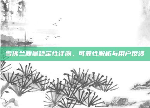 雪佛兰质量稳定性评测,可靠性解析与用户反馈
