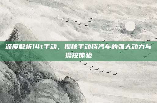 深度解析14t手动，揭秘手动挡汽车的强大动力与操控体验