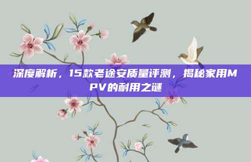 深度解析，15款老途安质量评测，揭秘家用MPV的耐用之谜