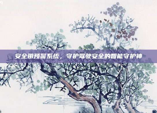 安全带预警系统，守护驾驶安全的智能守护神
