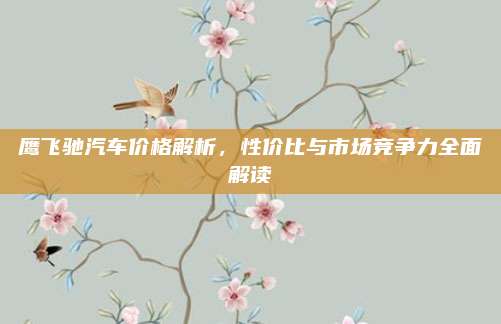 鹰飞驰汽车价格解析,性价比与市场竞争力全面解读