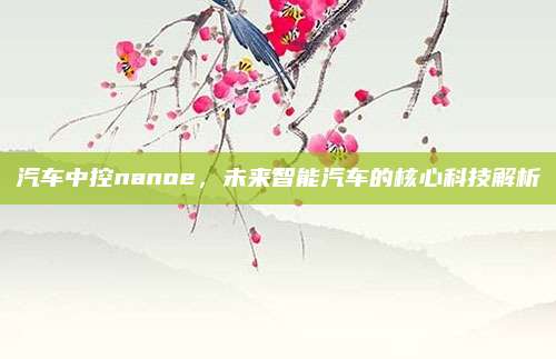 汽车中控nanoe,未来智能汽车的核心科技解析