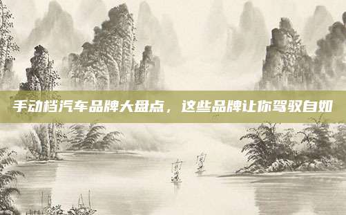 手动档汽车品牌大盘点,这些品牌让你驾驭自如