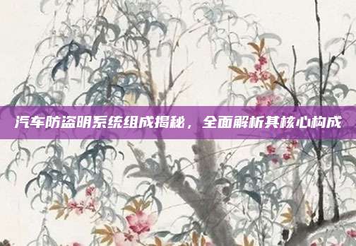 汽车防盗明系统组成揭秘，全面解析其核心构成