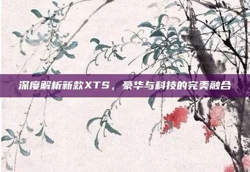 深度解析新款XTS，豪华与科技的完美融合