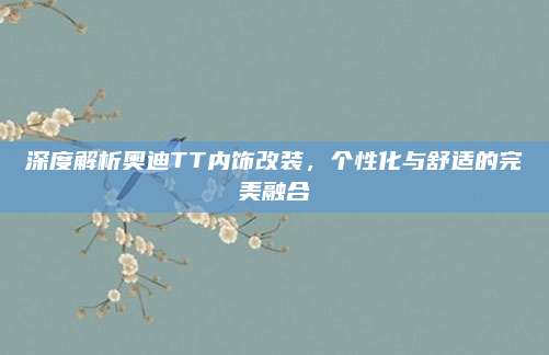 深度解析奥迪TT内饰改装，个性化与舒适的完美融合