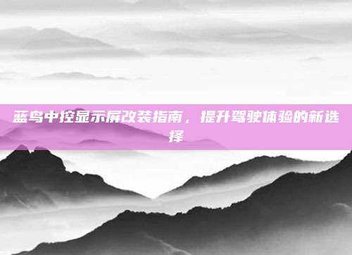 蓝鸟中控显示屏改装指南,提升驾驶体验的新选择