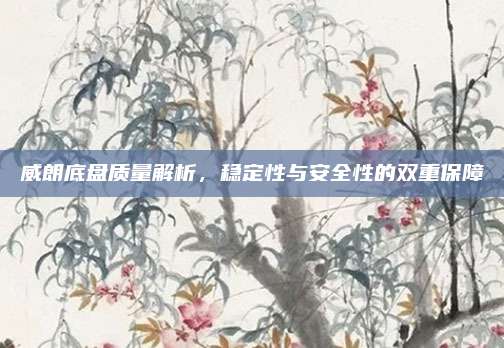 威朗底盘质量解析，稳定性与安全性的双重保障