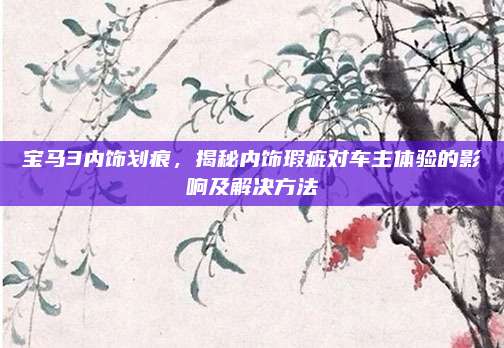 宝马3内饰划痕,揭秘内饰瑕疵对车主体验的影响及解决方法