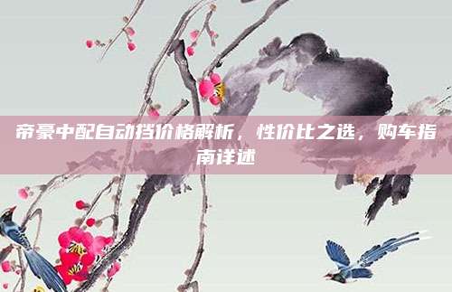 帝豪中配自动挡价格解析，性价比之选，购车指南详述