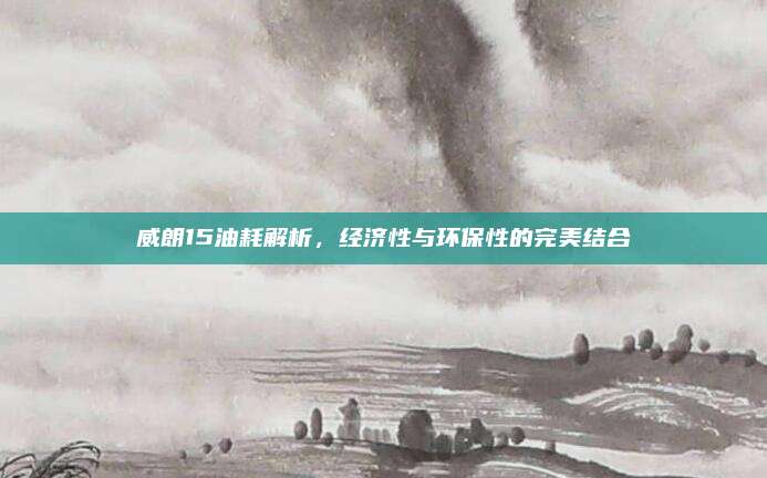 威朗15油耗解析,经济性与环保性的完美结合