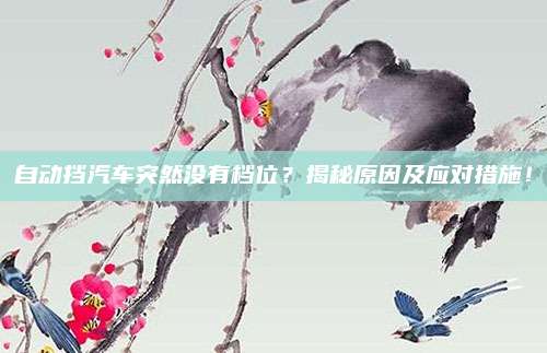 自动挡汽车突然没有档位?揭秘原因及应对措施!