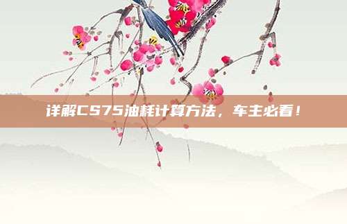 详解CS75油耗计算方法,车主必看!