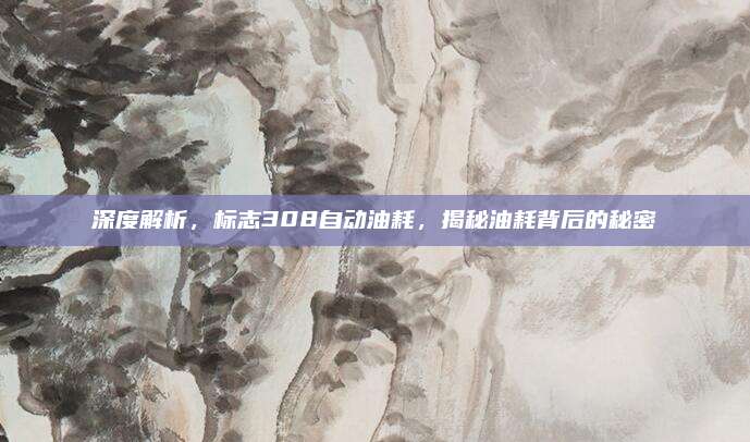 深度解析，标志308自动油耗，揭秘油耗背后的秘密