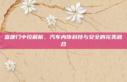 富康门中控解析,汽车内饰科技与安全的完美融合