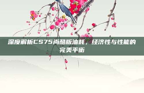 深度解析CS75尚酷版油耗,经济性与性能的完美平衡