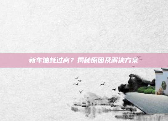 新车油耗过高?揭秘原因及解决方案