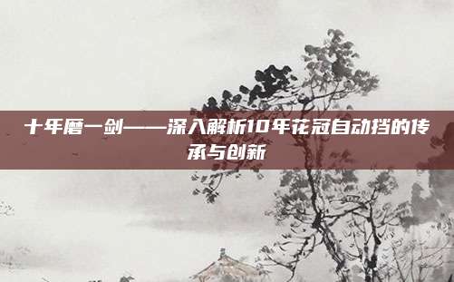 十年磨一剑——深入解析10年花冠自动挡的传承与创新