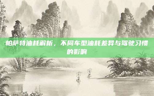 帕萨特油耗解析,不同车型油耗差异与驾驶习惯的影响