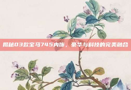 揭秘03款宝马745内饰,豪华与科技的完美融合