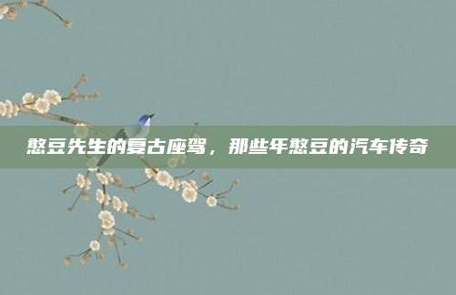 憨豆先生的复古座驾，那些年憨豆的汽车传奇