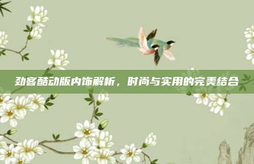 劲客酷动版内饰解析,时尚与实用的完美结合