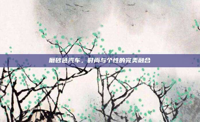 磨砂色汽车，时尚与个性的完美融合