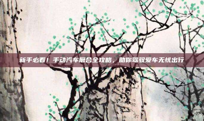 新手必看!手动汽车磨合全攻略,助你驾驭爱车无忧出行