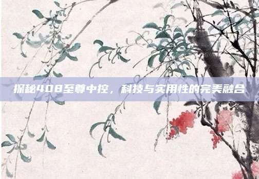 探秘408至尊中控,科技与实用性的完美融合