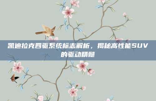凯迪拉克四驱系统标志解析,揭秘高性能SUV的驱动精髓