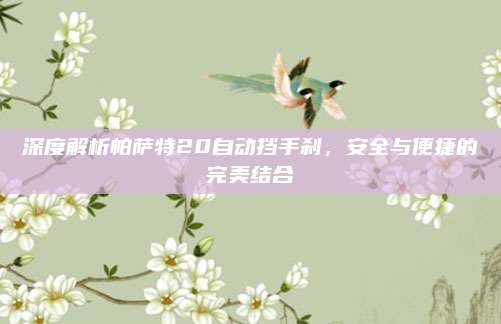 深度解析帕萨特20自动挡手刹,安全与便捷的完美结合