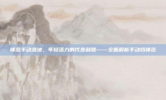 锋范手动落地,年轻活力的代步利器——全面解析手动挡锋范