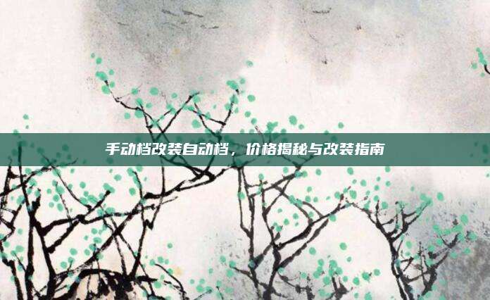 手动档改装自动档，价格揭秘与改装指南