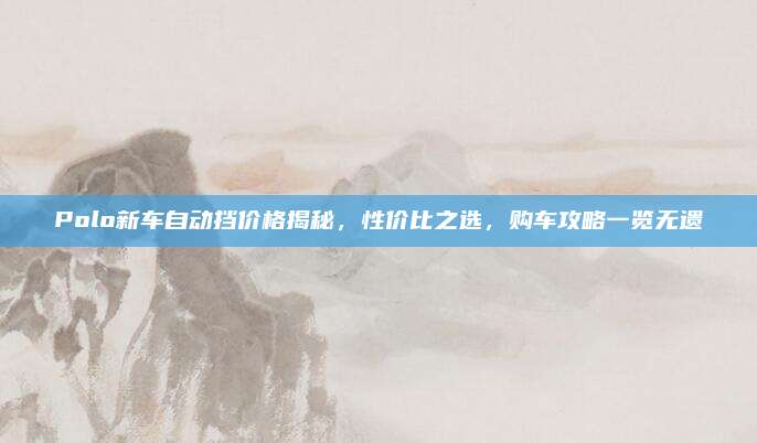 Polo新车自动挡价格揭秘,性价比之选,购车攻略一览无遗