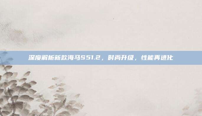 深度解析新款海马S51.2,时尚升级,性能再进化