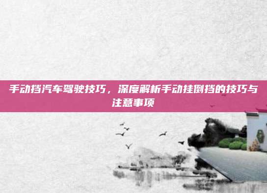 手动挡汽车驾驶技巧,深度解析手动挂倒挡的技巧与注意事项