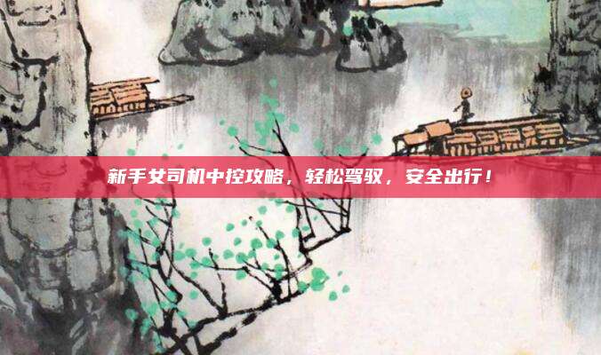 新手女司机中控攻略,轻松驾驭,安全出行!