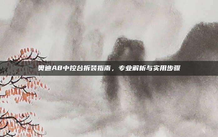 奥迪A8中控台拆装指南,专业解析与实用步骤