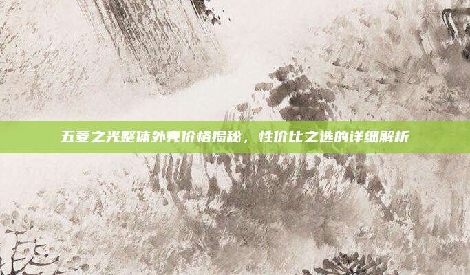 五菱之光整体外壳价格揭秘,性价比之选的详细解析