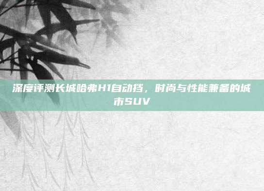 深度评测长城哈弗H1自动挡,时尚与性能兼备的城市SUV