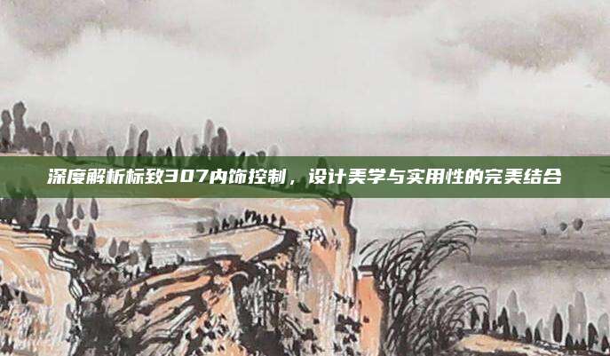 深度解析标致307内饰控制,设计美学与实用性的完美结合