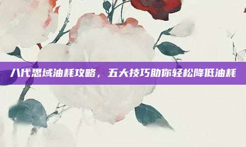 八代思域油耗攻略,五大技巧助你轻松降低油耗