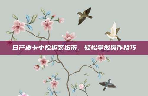 日产皮卡中控拆装指南,轻松掌握操作技巧