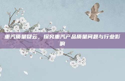 重汽质量疑云,探究重汽产品质量问题与行业影响
