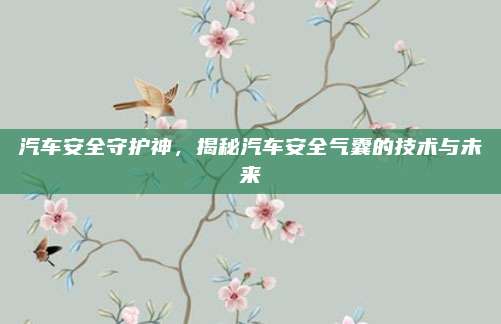 汽车安全守护神,揭秘汽车安全气囊的技术与未来