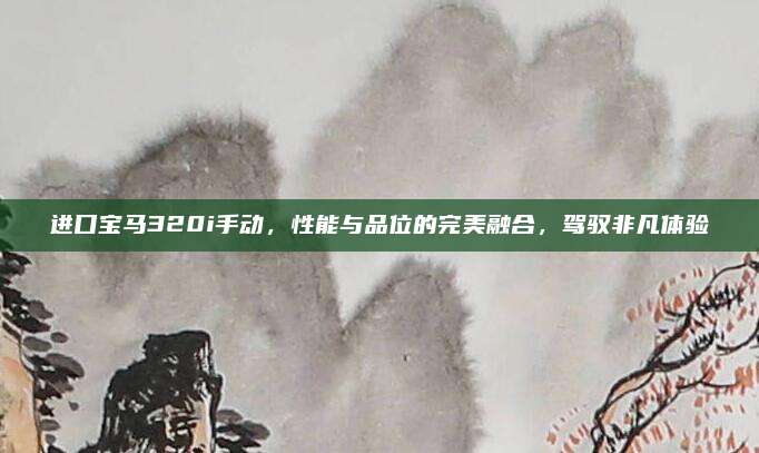 进口宝马320i手动,性能与品位的完美融合,驾驭非凡体验