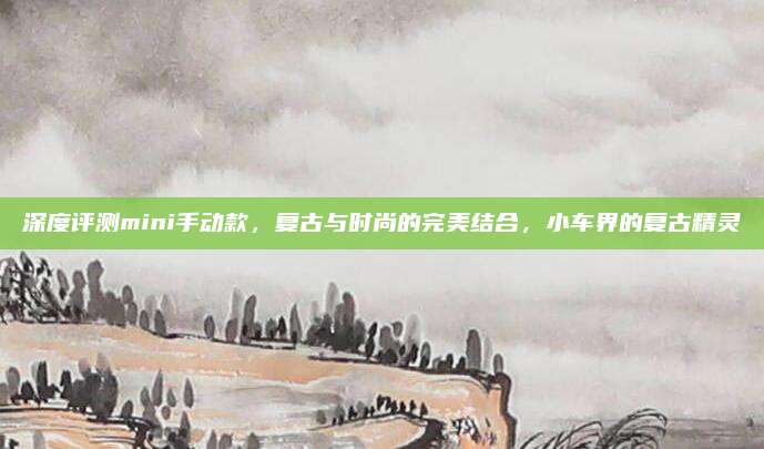 深度评测mini手动款,复古与时尚的完美结合,小车界的复古精灵